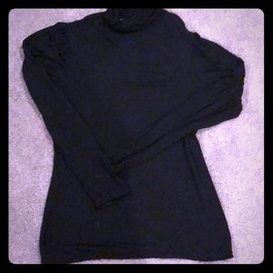 Black turtleneck top